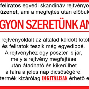 Skandináv keresztrejtvény fix feliratos titkos üzenet Anyának, Anyunak Nagyinak szülinapra különleges vicces évfordulóra - otthon & életmód - dekoráció - kép & falikép - poszter - Meska.hu