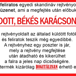 Karácsonyi Skandináv keresztrejtvény fix feliratos Mamának Papának Nagyi ajándék különleges vicces mamának anyu apu papa - otthon & életmód - dekoráció - kép & falikép - poszter - Meska.hu