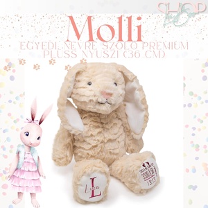 Molli - Prémium emlékőr plüss nyuszi (36 cm), Játék & Sport, Plüssállat & Játékfigura, Nyuszi, Mindenmás, MESKA