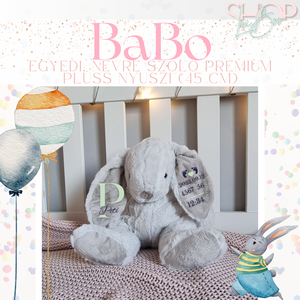 BaBo - Prémium plüss emlékőr nyuszi (45 cm), Játék & Sport, Plüssállat & Játékfigura, Nyuszi, Mindenmás, MESKA