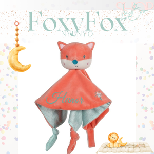 FoxyFox névre szóló nyúnyó (25 cm) - otthon & életmód - babaszoba, gyerekszoba - babatakaró, gyerek pléd - Meska.hu