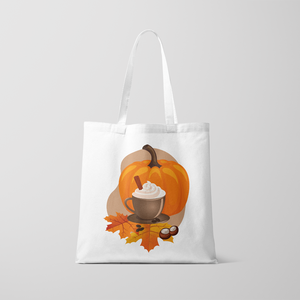 Pumpkin spice táska, Táska & Tok, Bevásárlás & Shopper táska, Shopper, textiltáska, szatyor, Fotó, grafika, rajz, illusztráció, MESKA