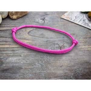 Megérzés pink paracord karkötő - ékszer - karkötő - fonott karkötő - Meska.hu