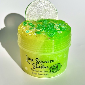 Lime Squeeze Slushie - icee slime - Illatos Slime - ASMR (ragacsgyurma, ragacs, nyálka) - játék & sport - készségfejlesztő és logikai játék - szín és formaválogató játékok - Meska.hu