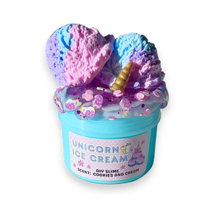 UNICORN ICE CREAM - DIY slime - Illatos Slime - ASMR (ragacsgyurma, ragacs, nyálka) - Meska.hu