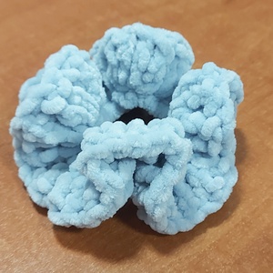 Horgolt hajgumi scrunchie - ruha & divat - hajdísz & hajcsat - hajgumi - Meska.hu