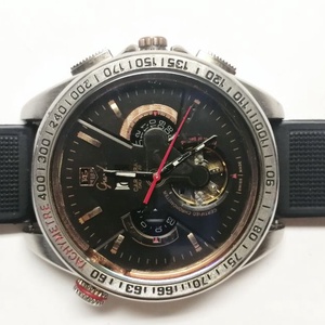 TAG Heuer Grand Carrera Calibre 36, méretes férfi karóra szilikon szíjjal - ékszer - karóra és ékszeróra - karóra - Meska.hu