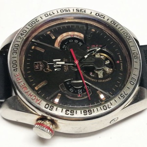 TAG Heuer Grand Carrera Calibre 36, méretes férfi karóra szilikon szíjjal - ékszer - karóra és ékszeróra - karóra - Meska.hu