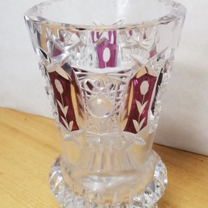 Retro súlyos kristály pohár, Hofbauer Crystal Co. Bajorország 1950-es évek, Otthon & Életmód, Konyhafelszerelés, tálalás, Tálalás, Pohár, Üvegművészet, MESKA