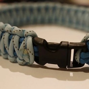 Blue sky paracord nyakörv, Otthon & Életmód, Kisállatoknak, Kutyáknak, Kutya nyakörv, Csomózás, MESKA