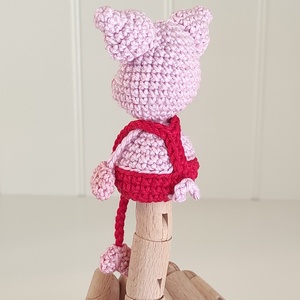 Késztermék! Amigurumi ujjbáb - Marci a kismalac - játék & sport - bábok - ujjbáb - Meska.hu