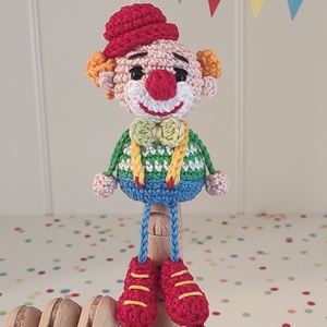 RENDELHETŐ!  Késztermék! Amigurumi Bohóc ujjbáb, Játék & Sport, Bábok, Ujjbáb, Horgolás, MESKA