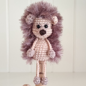 RENDELHETŐ!  Késztermék! Amigurumi ujjbáb - Guszti a kis süni, Játék & Sport, Bábok, Ujjbáb, Horgolás, MESKA