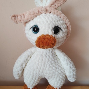 Horgolt, amigurumi kacsa - otthon & lakás - babaszoba, gyerekszoba - babaszoba dekoráció - Meska.hu