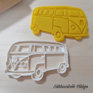 VW T1 kisbusz - süteménykiszúró forma, sütipecsét. Linzer, mézeskalács, keksz kiszúró, Otthon & Életmód, Konyhafelszerelés, tálalás, Sütikiszúró, Sütés, főzés, Mindenmás, Mézeskalácssütés, VW T1 kisbusz  forma sütemény kiszúró.
Saját tervezésű süteménykiszúró forma, mely 3D nyomtatással ..., MESKA