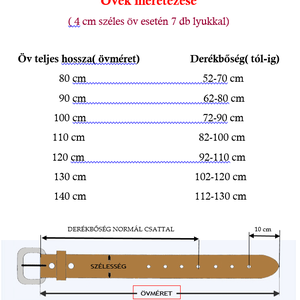 Tölgyleveles bőr öv - ruha & divat - öv & övcsat - öv - Meska.hu