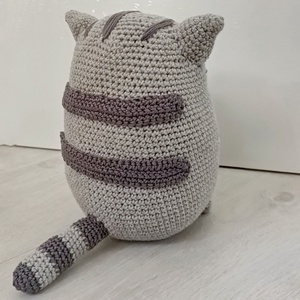 Pusheen horgolt cica - játék & sport - plüssállat & játékfigura - cica - Meska.hu