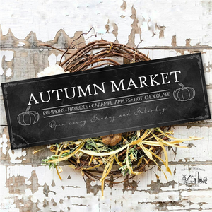 Autumn market - Fekete - őszi vászonkép különböző méretben, Otthon & Életmód, Dekoráció, Kép & Falikép, Táblakép, , MESKA