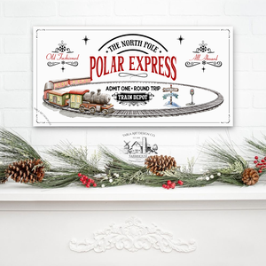 The north pole polar express - karácsonyi vászonkép különböző méretben, Otthon & Életmód, Dekoráció, Kép & Falikép, Táblakép, , MESKA