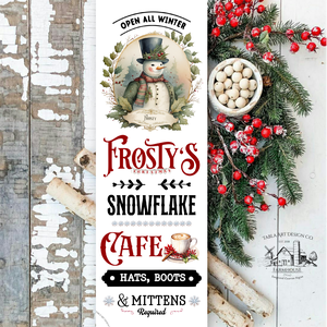 Frosty's snowflake cafe - Karácsonyi vászonkép különböző méretben, Otthon & Életmód, Dekoráció, Kép & Falikép, Táblakép, , MESKA