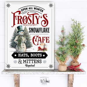 Frosty's Snowflake coffee - karácsonyi vászonkép különböző méretben, Otthon & Életmód, Dekoráció, Kép & Falikép, Táblakép, , MESKA