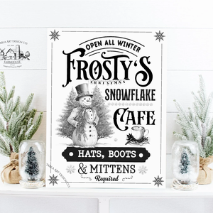 Frosty's Snowflake coffee - karácsonyi vászonkép különböző méretben, Otthon & Életmód, Dekoráció, Kép & Falikép, Táblakép, , MESKA