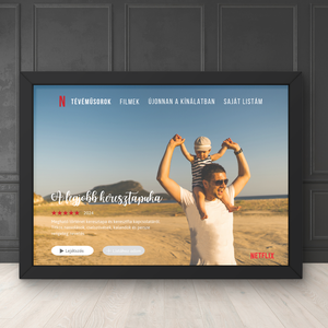 Netflix kép 5. / Apák napi ajándék / Apa,keresztapa,nagypapa / Fali dekoráció,falikép,kollázs / digitális,nyomat / A4,A3 - otthon & lakás - dekoráció - kép & falikép - poszter - Meska.hu