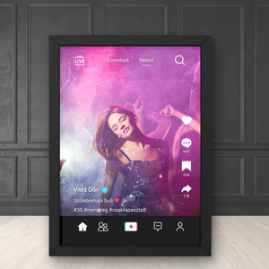 TikTok kép 2. / Születésnap, évforduló, esküvő, ajándék / Fali dekoráció, falikép, kollázs / digitális,nyomat / A4, A3 - otthon & lakás - dekoráció - kép & falikép - poszter - Meska.hu