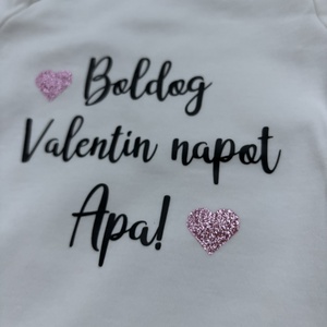 Boldog Valentin napot Apa - body  - ruha & divat - babaruha & gyerekruha - babacipő - Meska.hu