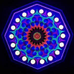 StringArt mandala UV leddel, Otthon & Életmód, Dekoráció, Kép & Falikép, 3d képek, Fonás (csuhé, gyékény, stb.), Mindenmás, MESKA