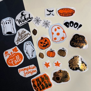 Őszi scrapbook matrica, Halloween-i vinyl matrica bármilyen felületre, őszi bullet journal matrica, Otthon & Lakás, Papír írószer, Matrica, matrica csomag, Mindenmás, MESKA