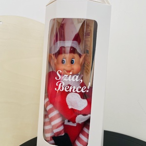 Karácsonyi manó Elf on the Shelf játék egyedi névvel és útmutatóval - játék & sport - plüssállat & játékfigura - manó - Meska.hu