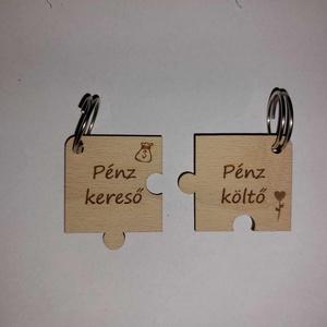 Páros kulcstartó puzzle - táska & tok - kulcstartó & táskadísz - kulcstartó - Meska.hu