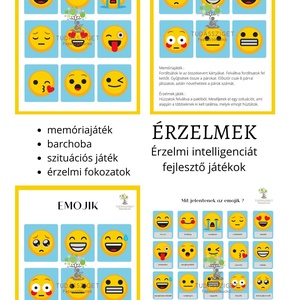 Érzelmek - Emojik, Játék & Sport, Készségfejlesztő és Logikai játék, Logikai játékok, Fotó, grafika, rajz, illusztráció, MESKA