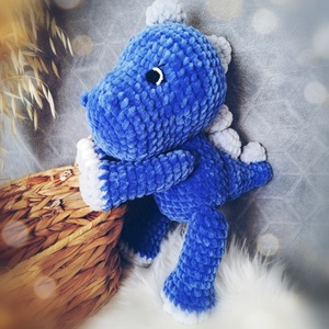 Horgolt dínó dinoszaurusz amigurumi - játék & sport - plüssállat & játékfigura - plüss dínók - Meska.hu