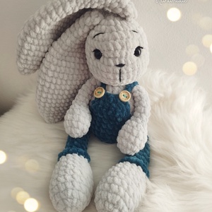 Horgolt plüss nyuszi nyúl amigurumi  - játék & sport - plüssállat & játékfigura - nyuszi - Meska.hu