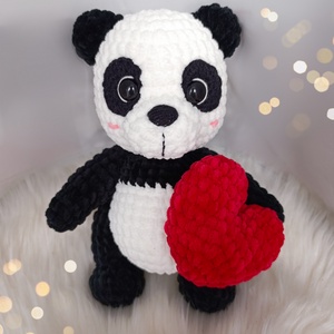 Tofu plüss panda horgolásminta amigurumi - Meska.hu