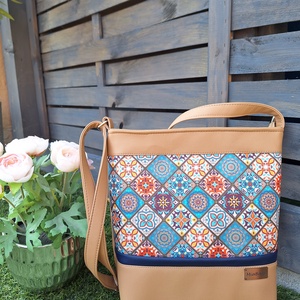 Csempe mintás crossbody , Táska & Tok, Kézitáska & válltáska, Válltáska, Varrás, MESKA