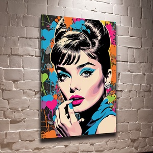 Audrey Hepburn  Pop Art vászonkép 40x60 cm, Otthon & Életmód, Dekoráció, Kép & Falikép, Vászonkép, Fotó, grafika, rajz, illusztráció, MESKA