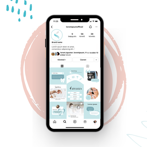 Egyéni Istagram feed - Fogászat PuzzleFeed Canva template - művészet - grafika & illusztráció - digitális - Meska.hu