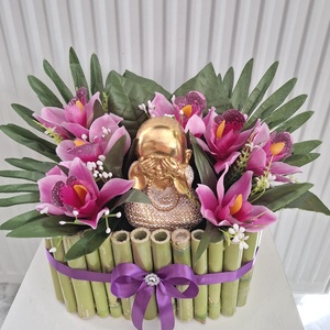 Buddha orchidea virágok között virágdoboz - otthon & lakás - dekoráció - virágdísz és tartó - virágbox, virágdoboz - Meska.hu