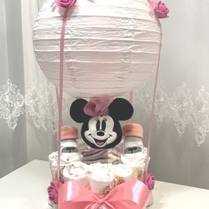 Mickey hőlégballon pelenkatorta 2-5 kg, pelenkatorony, babaváró csomag - Meska.hu