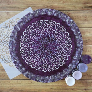 Mandala  40 cm-es, festenivaló, domborműves alap  Kacskaringó - diy (csináld magad) - egységcsomag - Meska.hu