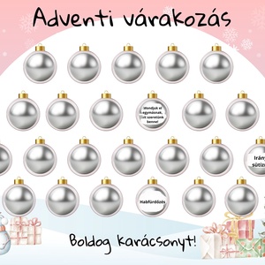 Adventi élmény naptár, kaparós felülettel - gyerekeknek, családoknak - karácsony - adventi díszek - adventi naptár - Meska.hu