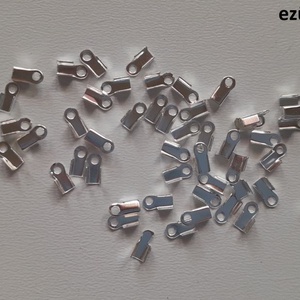 Végzáró - 6x3mm - 50 db / csomag - ezüst szín, Kellékek & szerszámok, Gyöngy, ékszerkellék, Egyéb alkatrész, , MESKA