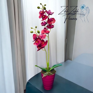 Púder Rózsaszín Orchidea - Elegancia és Frissesség - otthon & életmód - dekoráció - virágdísz és tartó - váza - Meska.hu