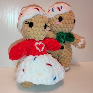 Mézeskalács pár amigurumi - játék & sport - plüssállat & játékfigura - más figura - Meska.hu