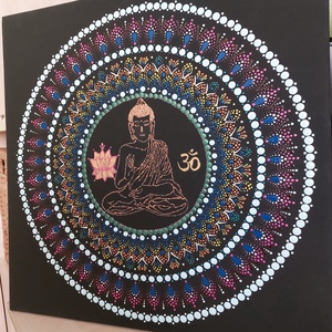 Buddha mandala, Otthon & Életmód, Dekoráció, Spiritualitás, Mandala, Festészet, MESKA